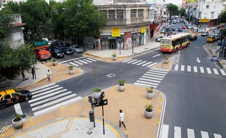 Esquinas modificadas un avance vial en la Ciudad