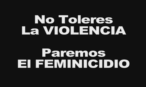 ¡Basta de Violencia contra la Mujer, Basta de Violencia contra la Sociedad!