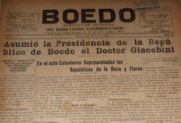 Cuando Boedo fue una República