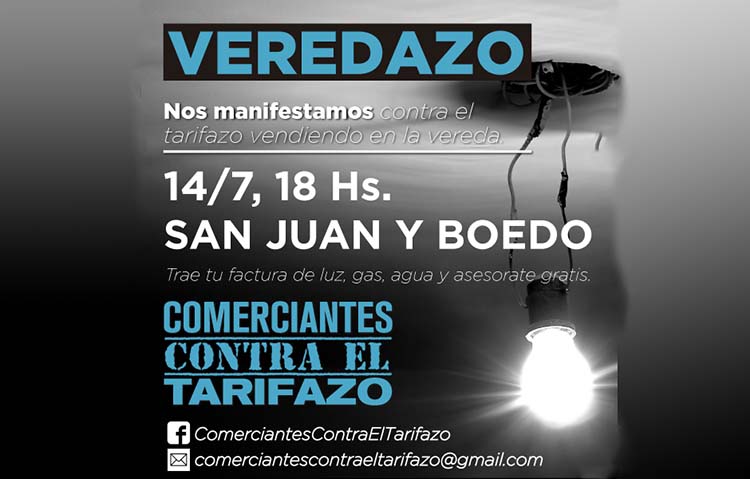 Comerciantes contra el Tarifazo / Veredazo en San Juan y Boedo