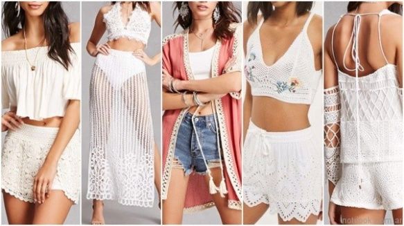 Transparencias y bordados los look del verano 2018