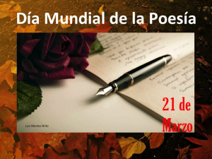 Msj Dia Mundial de la Poesia