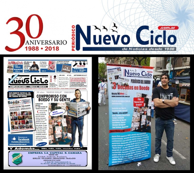 EL PERIÓDICO BARRIAL “NUEVO CICLO” CUMPLE 30 AÑOS