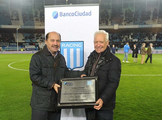 El Banco Ciudad acompañó los festejos de Racing