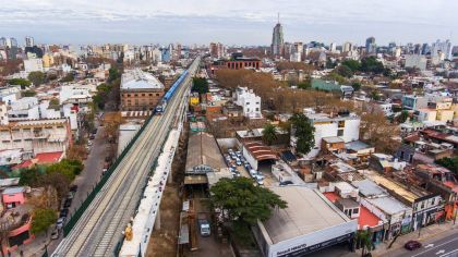 Inauguraron el Viaducto del tren San Martin