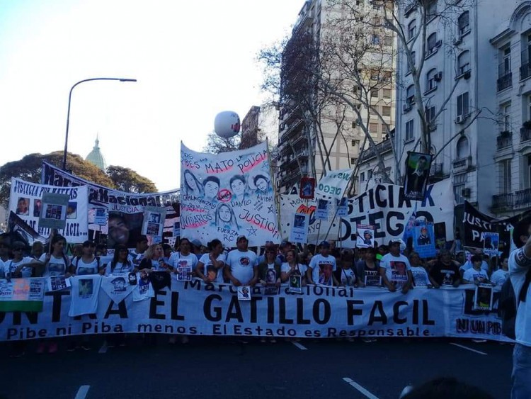 Marcha contra el “gatillo fácil”