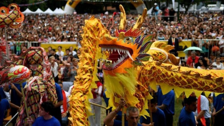 Una multitud festejó el Año Nuevo Chino