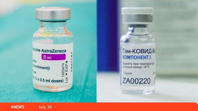 Un estudio confirma que es seguro combinar vacunas AstraZeneca y Sputnik V