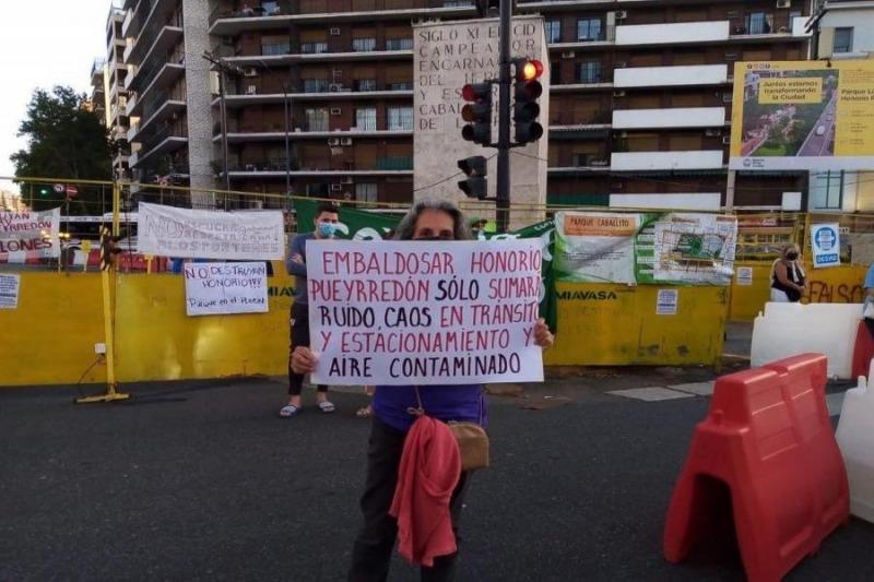 Caballito: nueva protesta de los vecinos contra el Parque Lineal