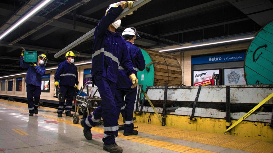 Se incrementó la energía instalada en el Subte de la Línea C