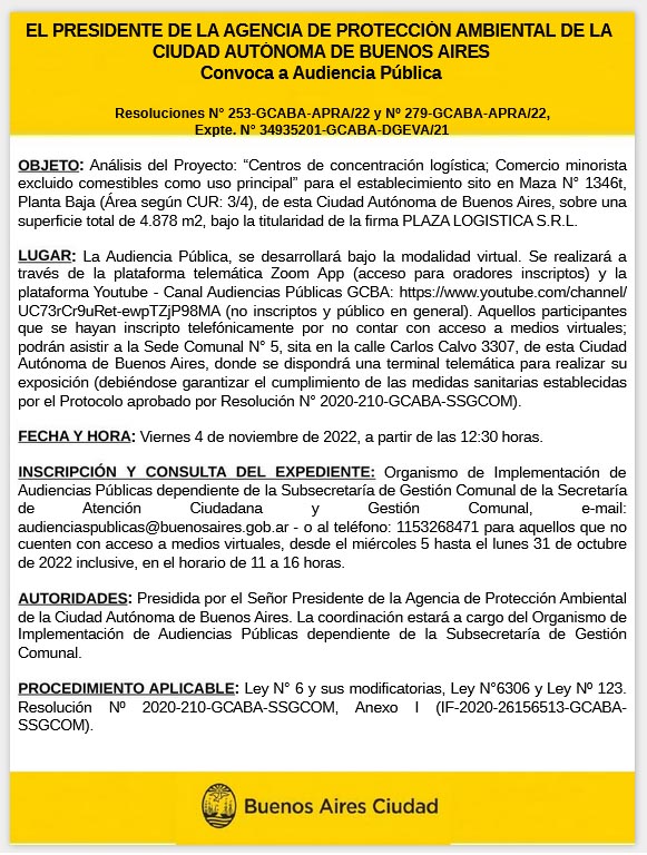 AUDIENCIAS PUBLICAS, Viernes 4 de noviembre de 2022, a partir de las 12:30 horas