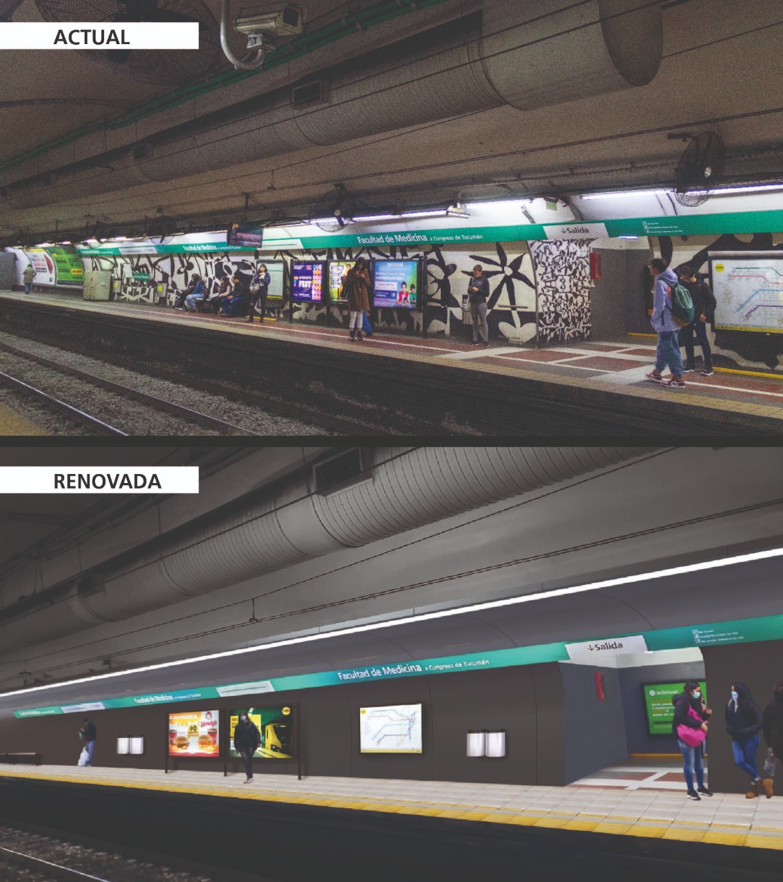 La empresa de subterráneos busca remodelar 20 estaciones de la red de 