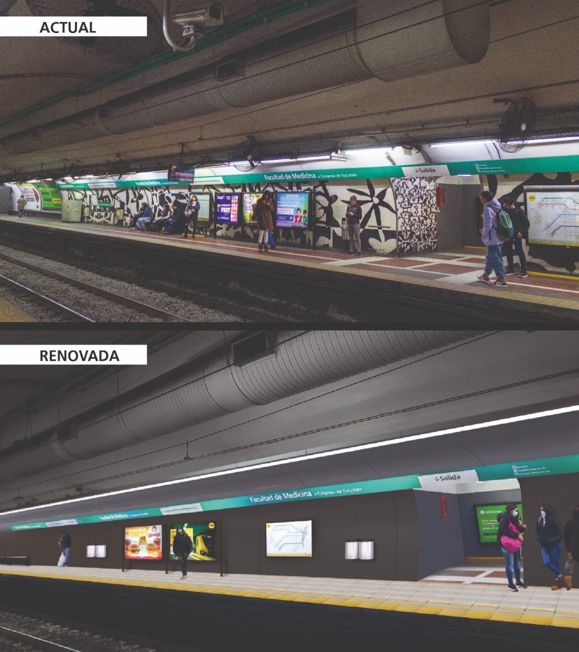 La empresa de subterráneos busca remodelar 20 estaciones de la red de