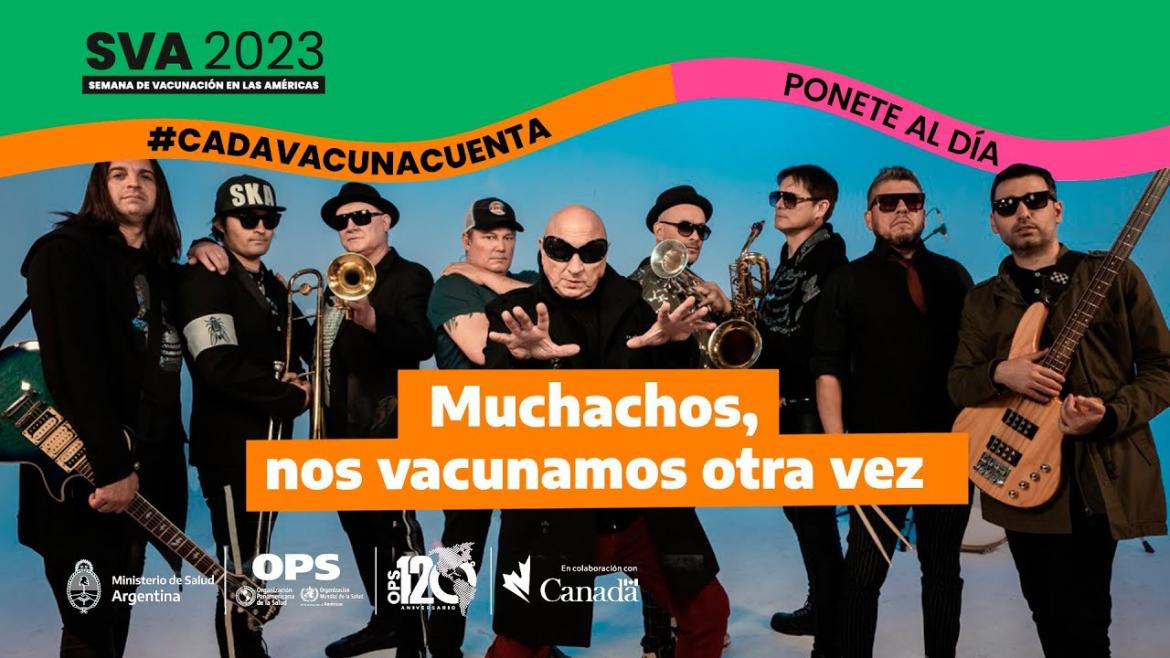 La canción “Muchachos” forma parte de una Campaña de vacunación