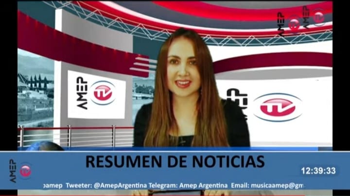 AMEP TV realizó la primera emisión de su noticiero semanal