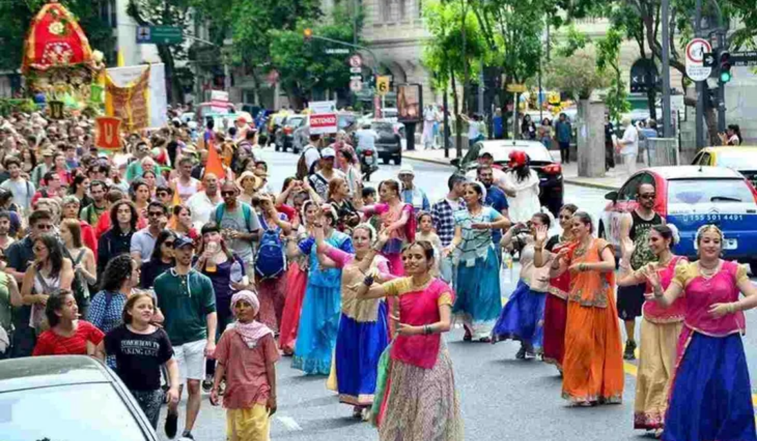 El Festival de la India espiritual Ratha Yatra 2023 en Colegiales