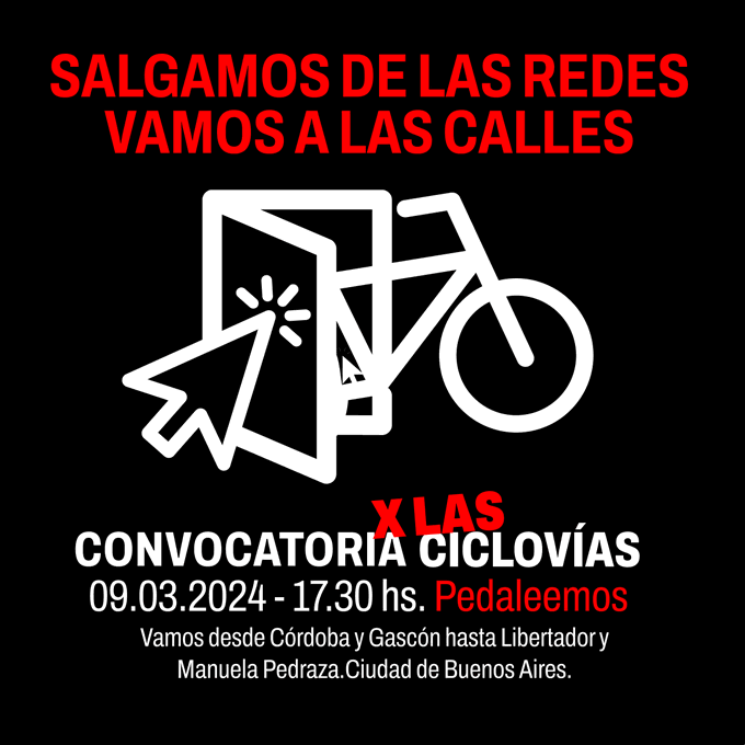 Convocan a una bicicleteada en defensa de las ciclovías porteñas