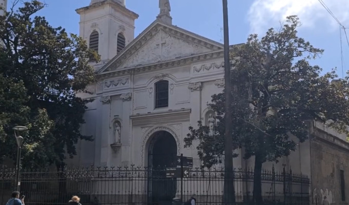 Incendio en la Iglesia Santa Catalina de Siena del barrio de San Nicolás